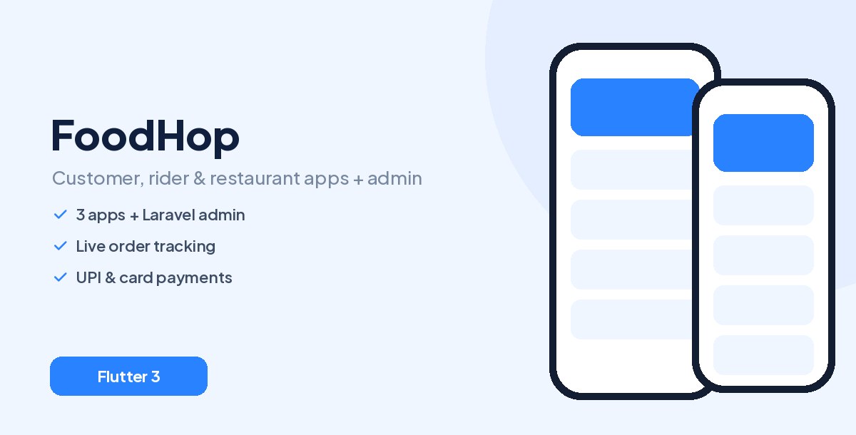 FoodHop - Food Delivery App (Flutter)